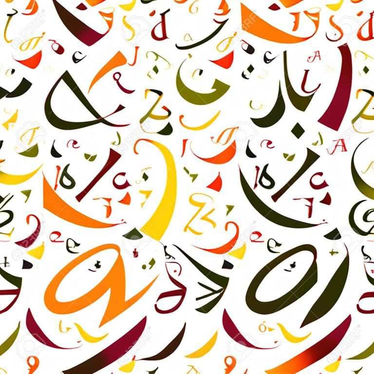 아랍어 알파벳 질감 배경 - 높은 해상도