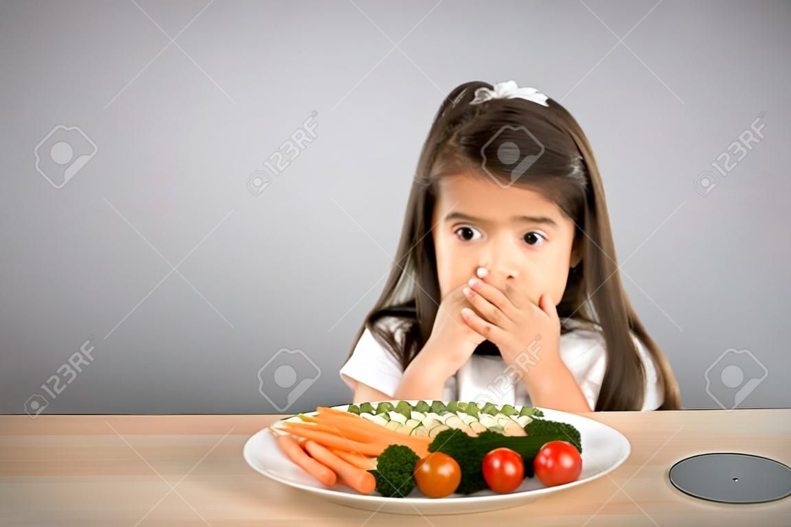 Kinder wollen nicht Gemüse zu essen