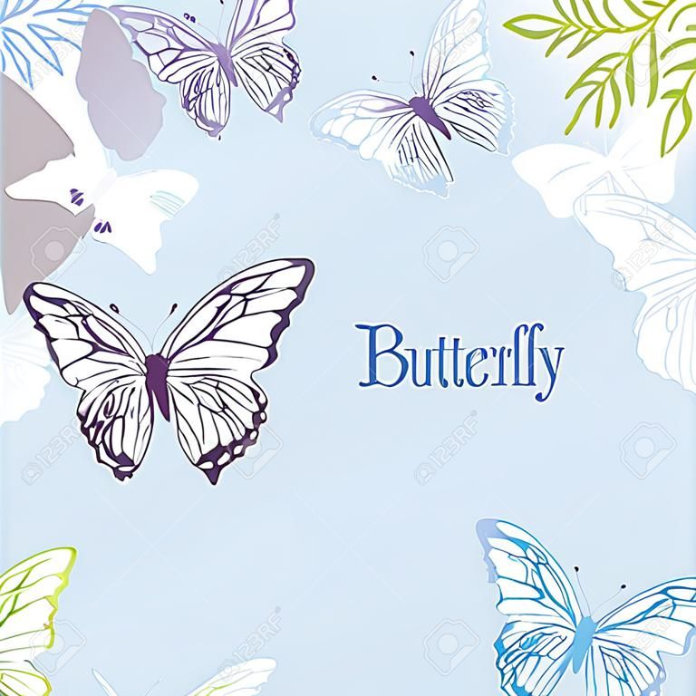 background of butterfly silhouette illustration