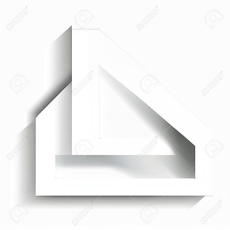 Download sign illustration. Vector. White icon with soft shadow on transparent background.