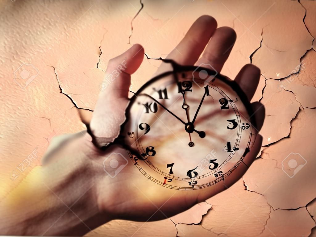 Uhr konzeptionelle Darstellung der Zeit