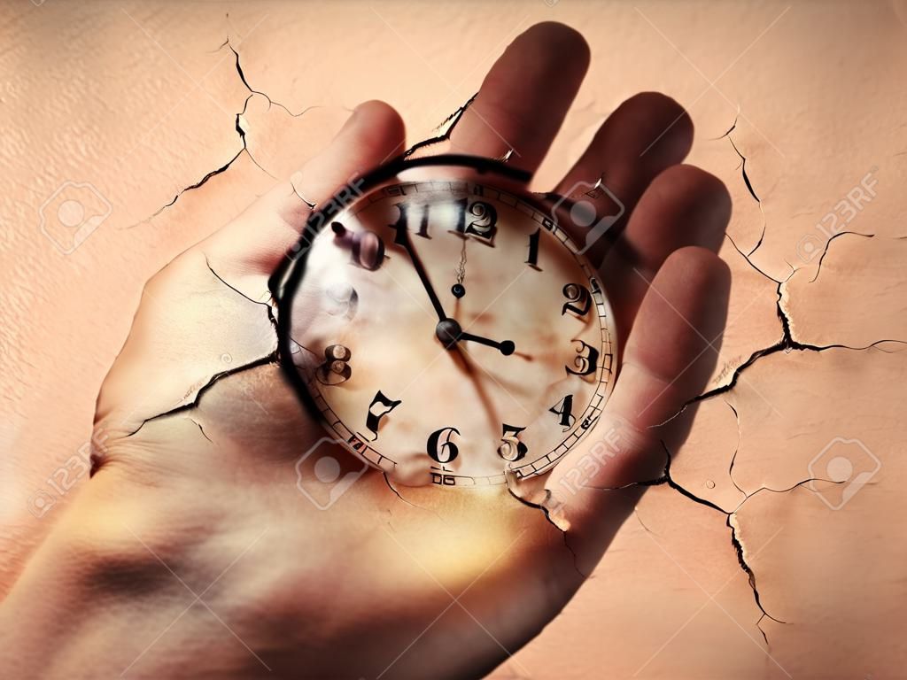 Uhr konzeptionelle Darstellung der Zeit
