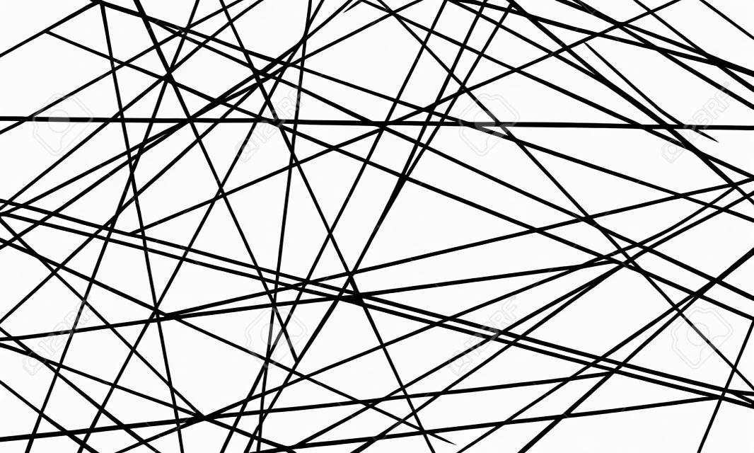 Chaotic abstract lines abstract geometric pattern background. Vetor preto diagonal linhas cruzadas para a arte contemporânea moderna pano de fundo branco modelo de design