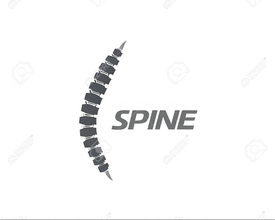Spine diagnostics symbol  template vector illustration design