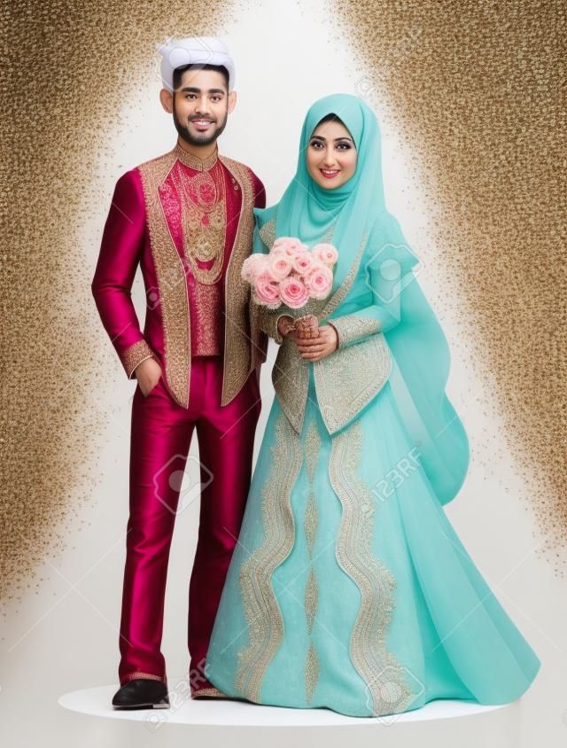럭셔리 이슬람 웨딩 커플