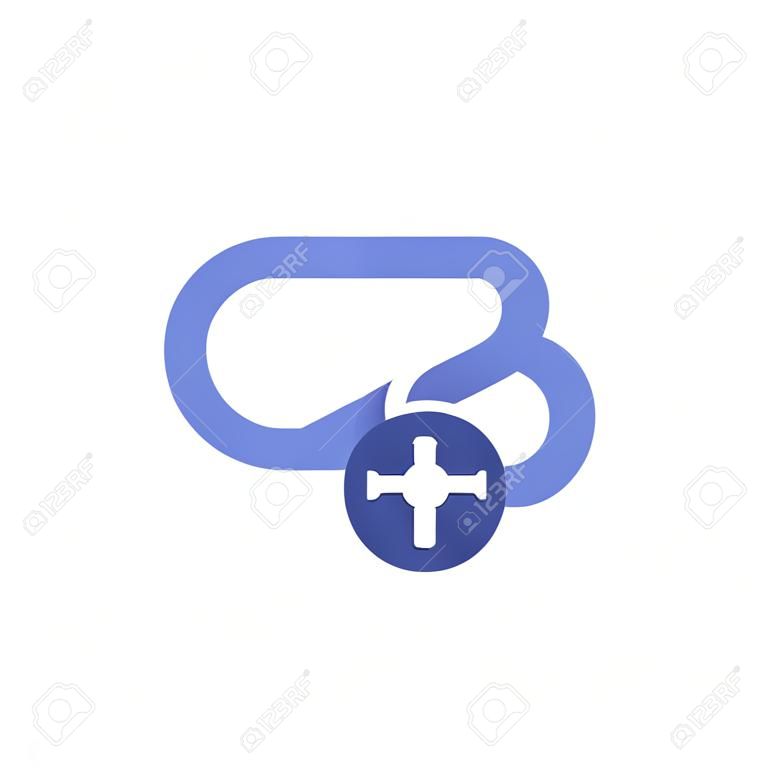 Link icon, Hyperlink chain, Internet connection, Communication network link, Internet URL or webpage url link icon with settings sign. Link icon and customize, setup, manage, process symbol. Vector