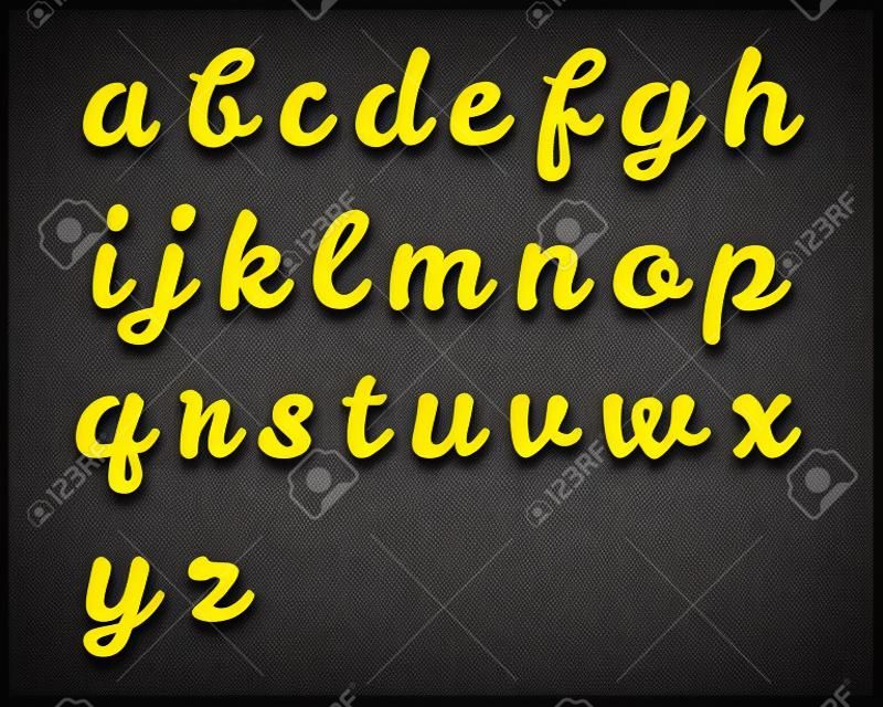 Lettertype van het lintscript