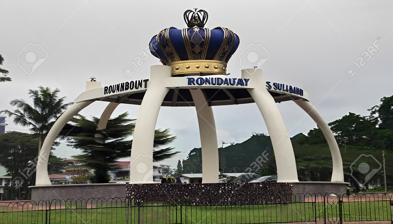 crown roundabout sultan ibrahim in kluang johor malaysia