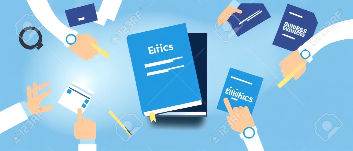 business ethic ethical company corporate concept vector