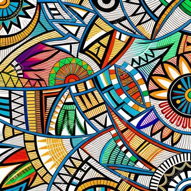 Motivo ornamentale astratto tappeto etnico. Colore di sfondo vettoriale.