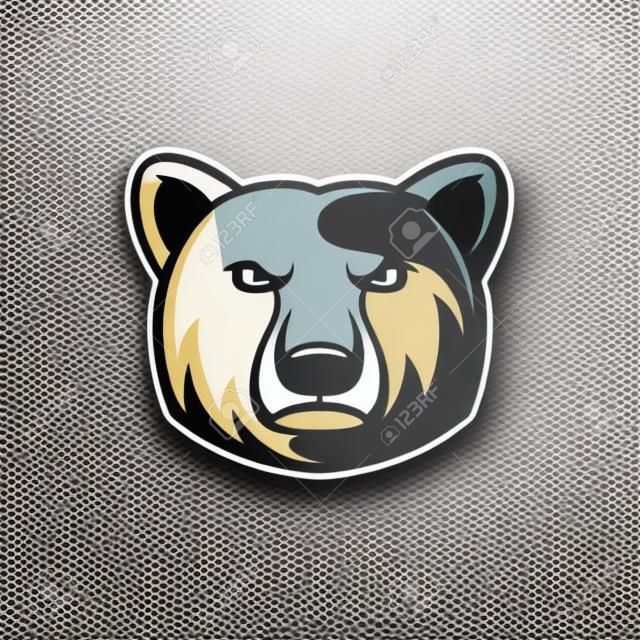 El vector de la mascota del logotipo del oso se puede descargar en formato vectorial para un tamaño de imagen ilimitado y para cambiar fácilmente los colores