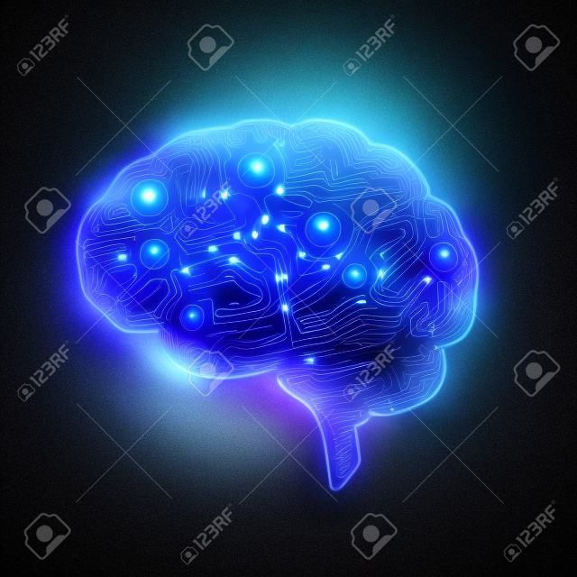 Gehirn eines künstlichen Intelligenz