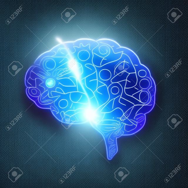 Gehirn eines künstlichen Intelligenz