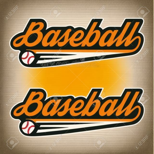Vintage baseball label and badge. Vector Illustration isolated on white background.