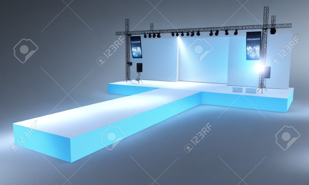 Fashion Show Stage Design - 3D Render 