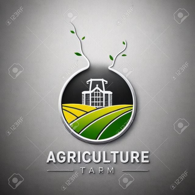 Agriculture Company Logo Design Template