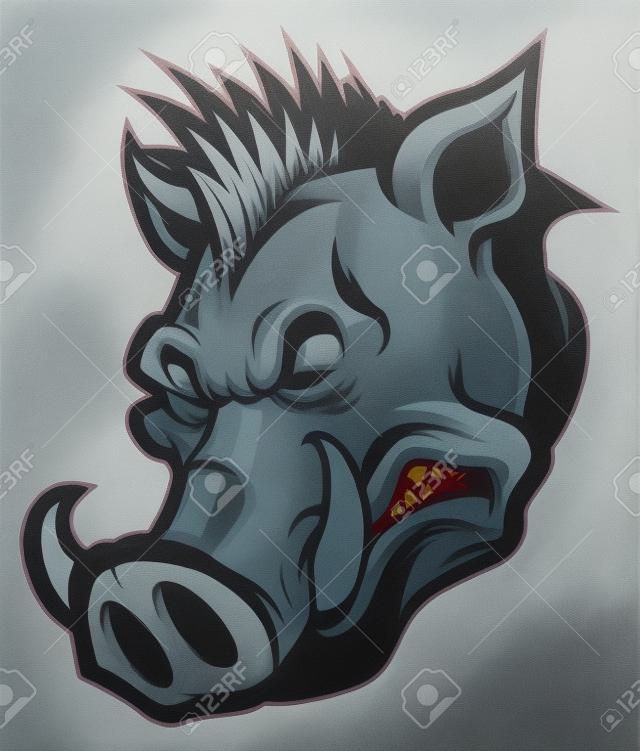 cerdo salvaje enojado