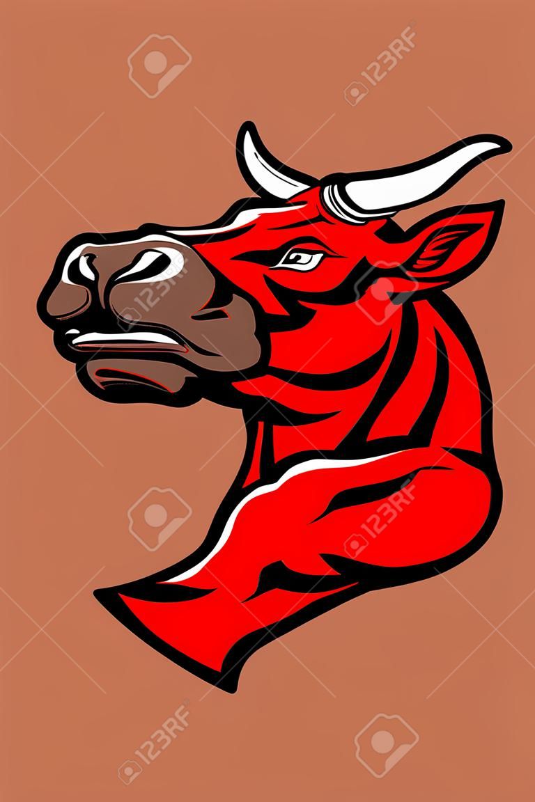 bull head muscular character