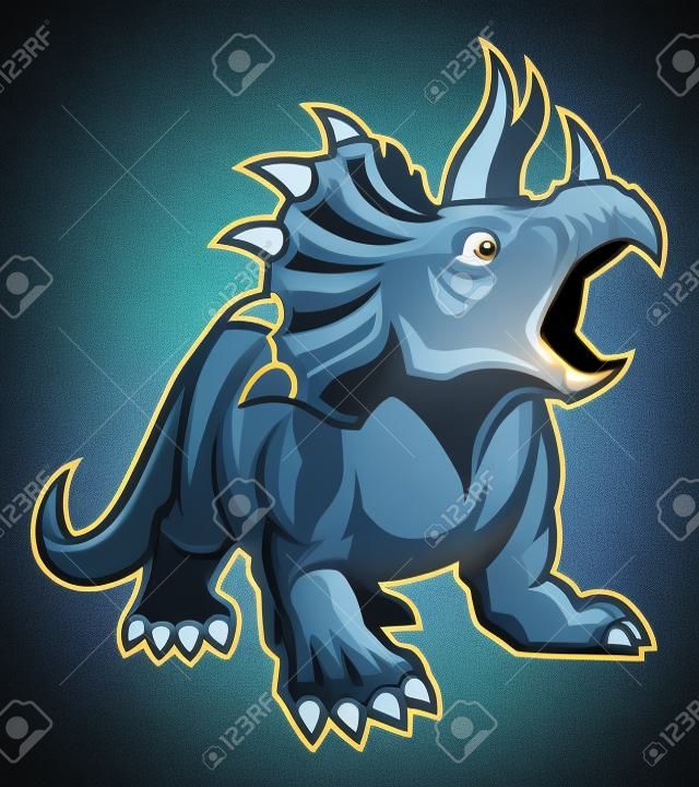 Mascote Triceratops