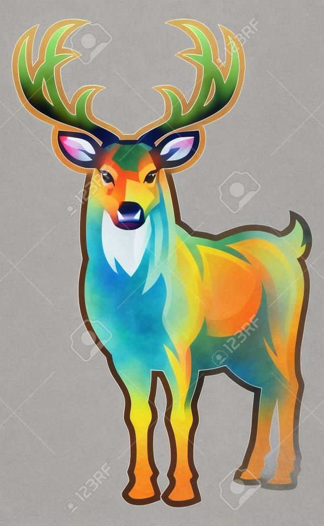 big stag deer mascot