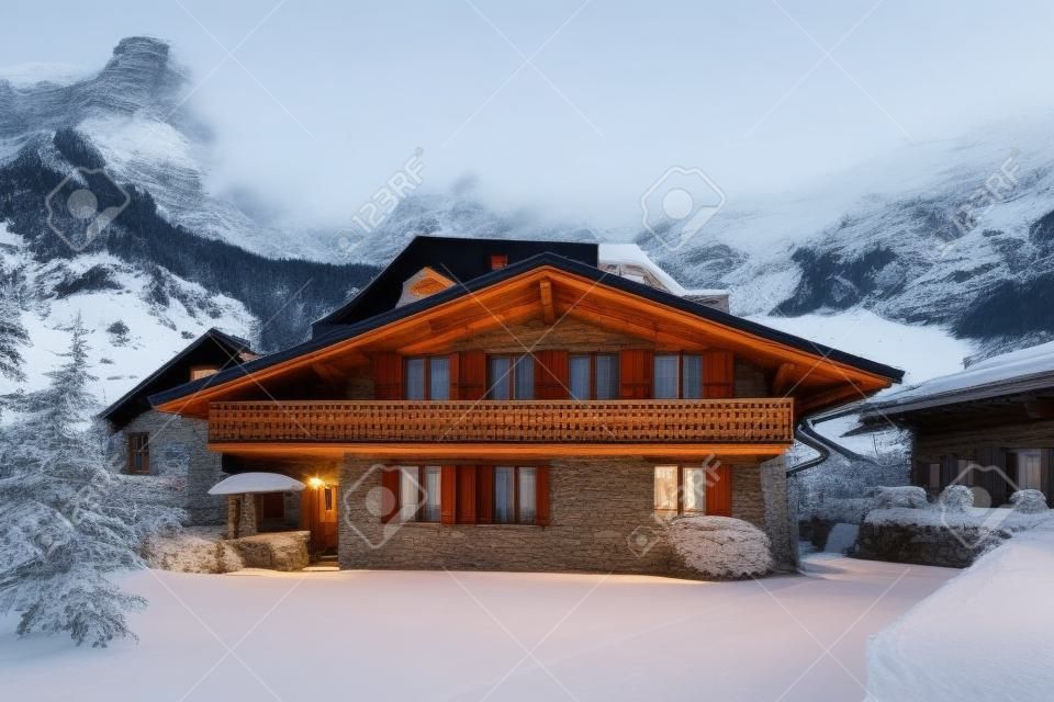 Domek w małej szwajcarskiej gminie, miejsce nieturystyczne