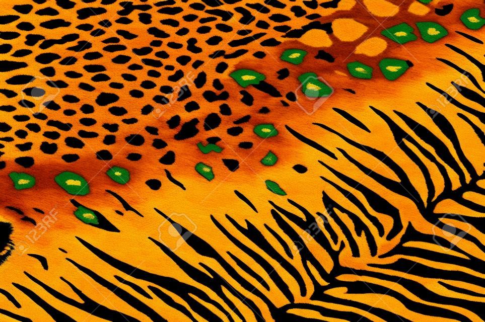 Tiger Cheetah Print Rug Background
