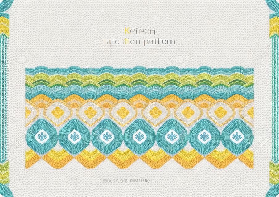 パターン サンプル - 生韓国伝統的なパターンのイラスト