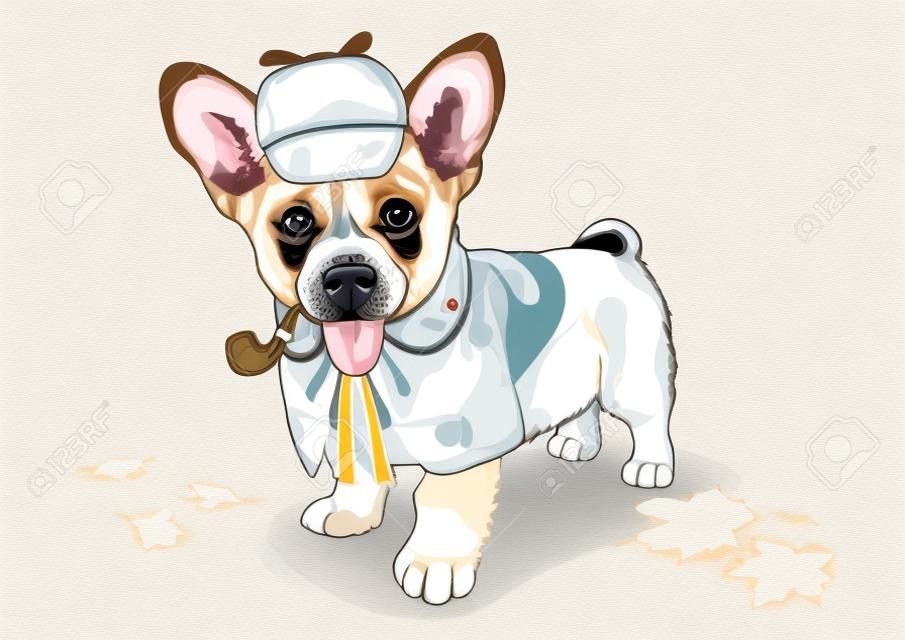 ilustração de Pet - fofo bulldog, Chihuahua, poodle, maltês