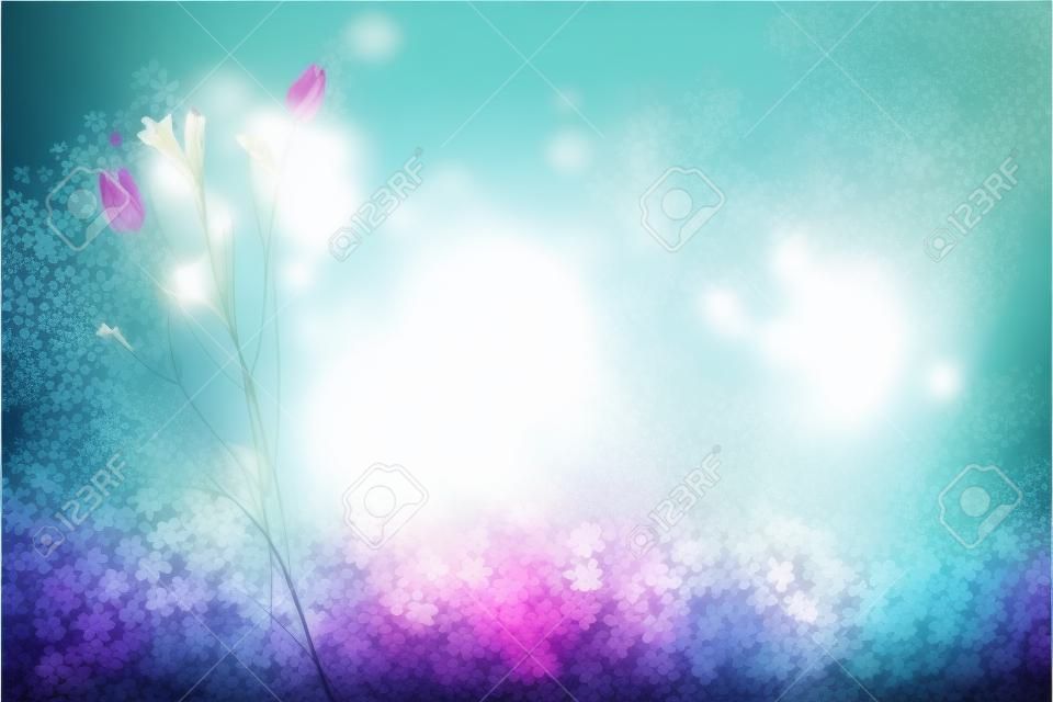 romantic flowers on simple background