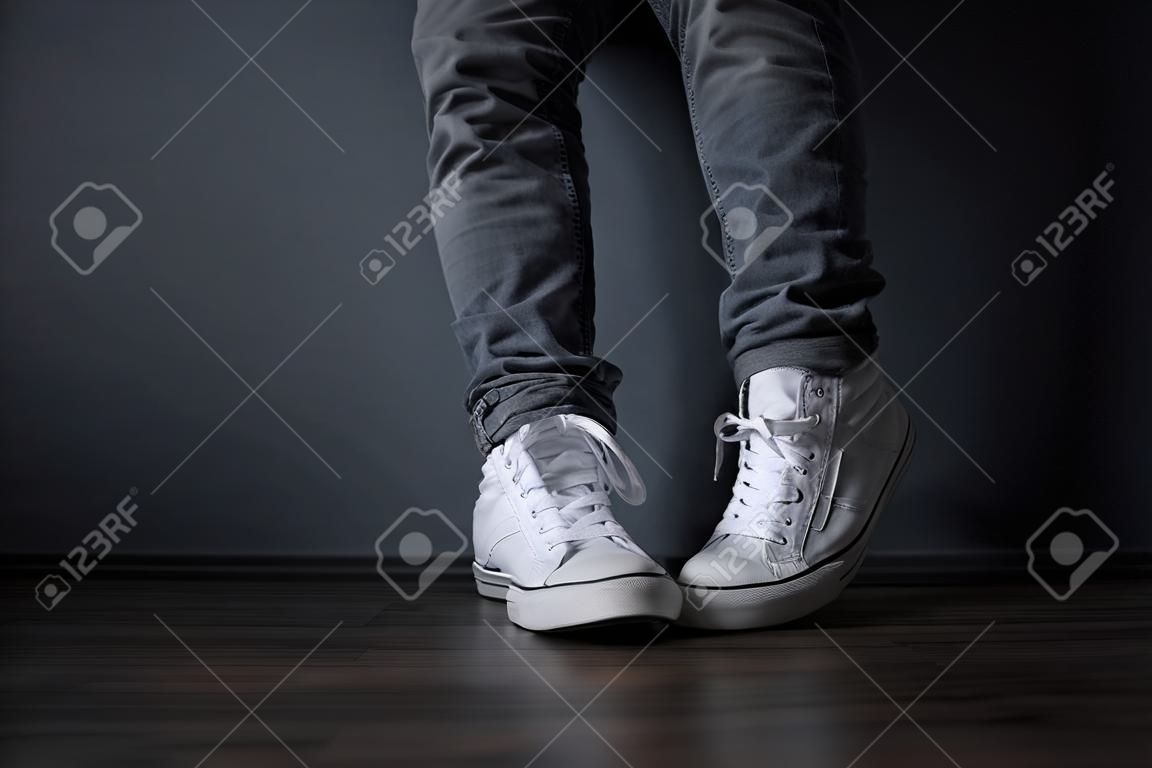 Jeans and sneakers