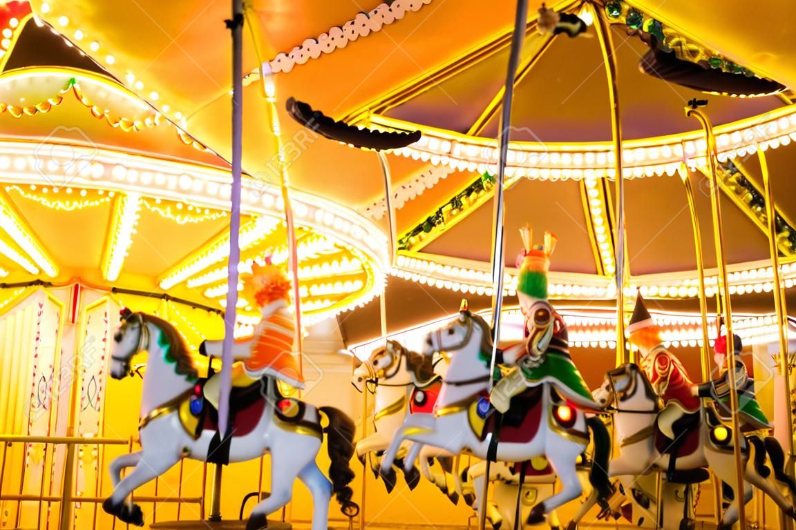 merry-go-round at canival at night