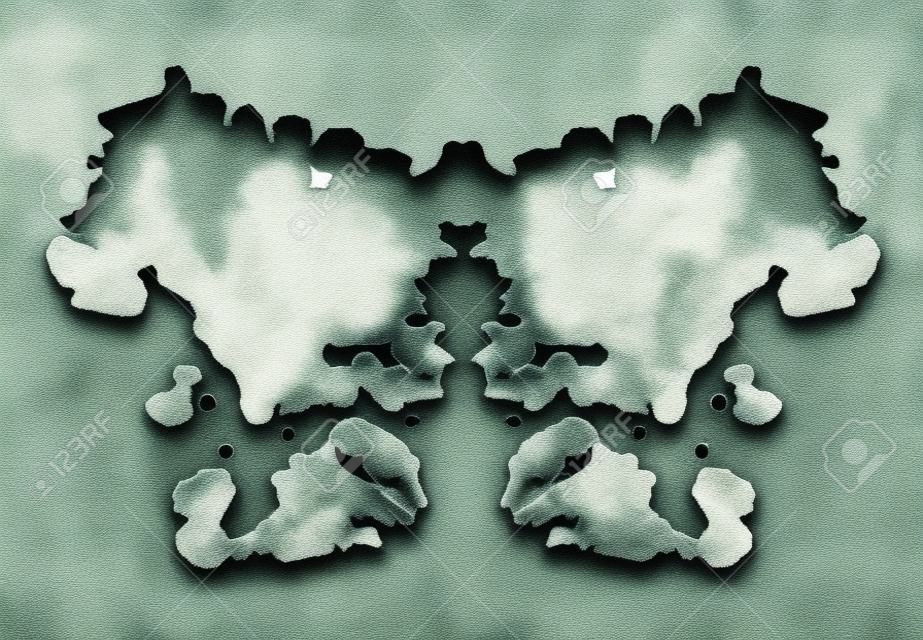Rorschach test di illustrazione inkblot