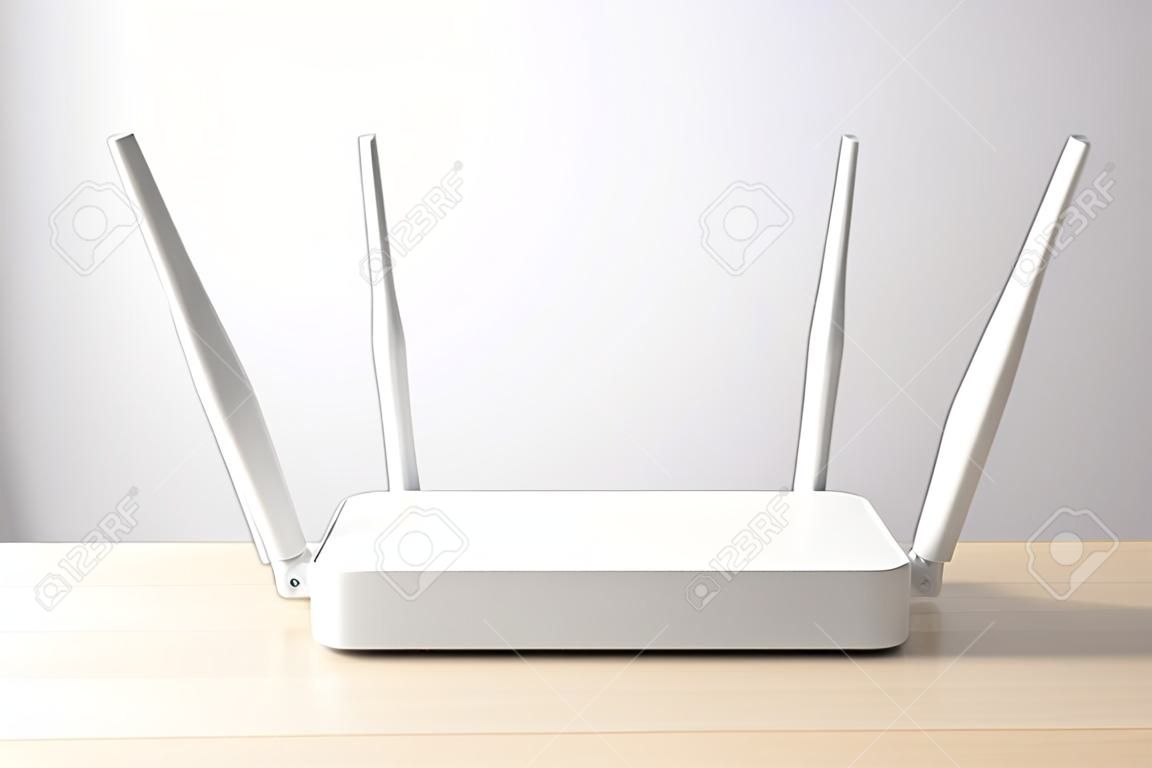 WiFi wireless router. Wireless device for broadband network in office or home.
