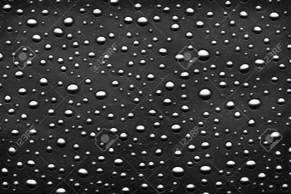 Raindrop overlay grunge texture. Distress black and white water drop background. Artistic wet design template. EPS10 vector.