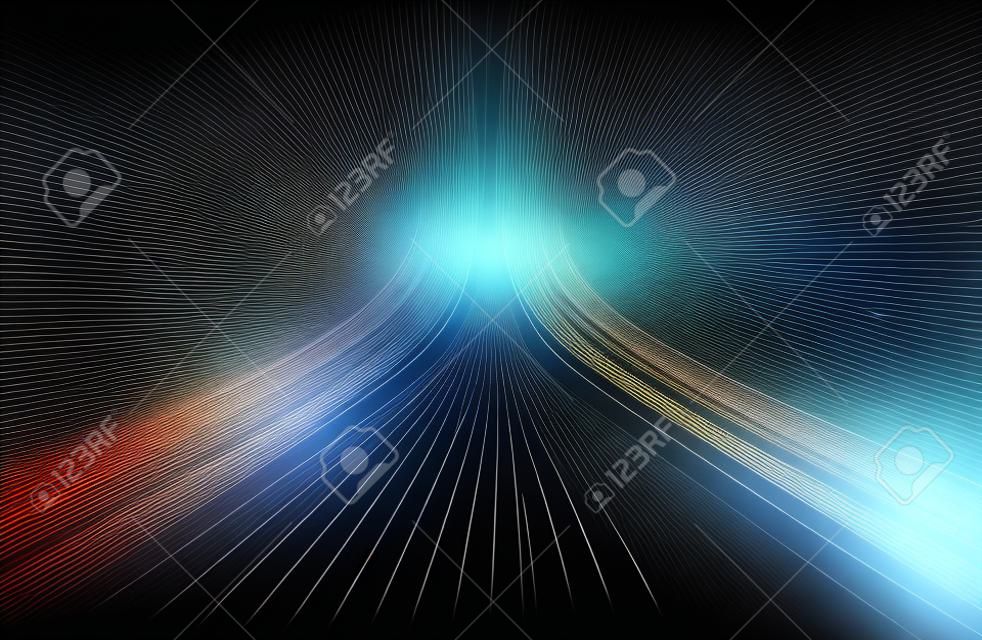 Modern concept of light speed lines background