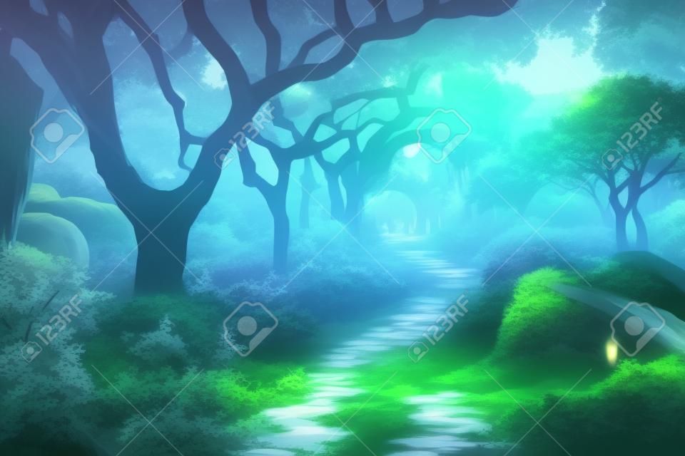 Anime Forest HD Wallpaper by Sishenfan