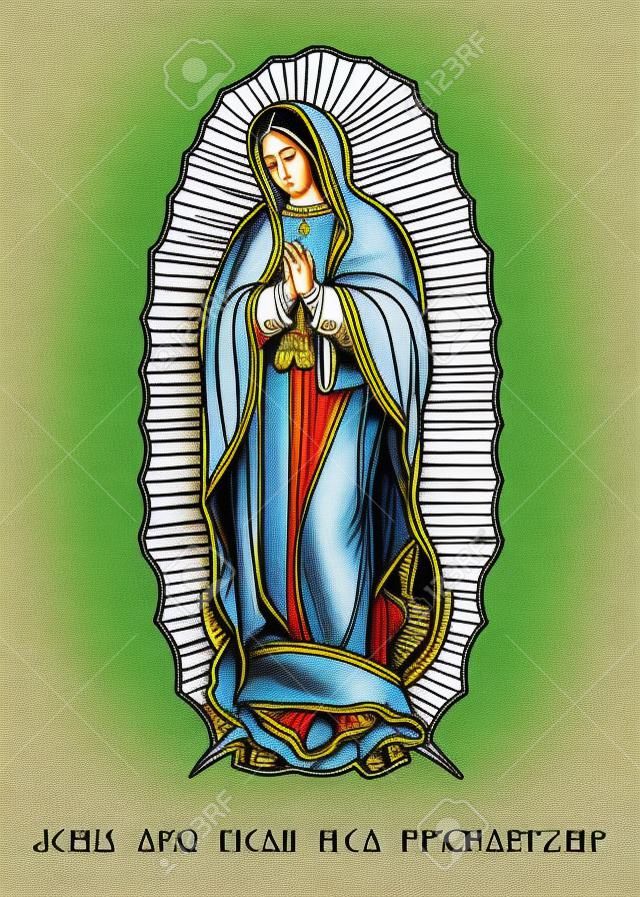 Ilustración de Ilustración Digital De Nuestra Señora De Guadalupe