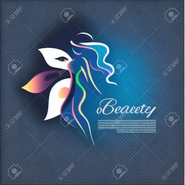Vector illustration of Stylized woman
