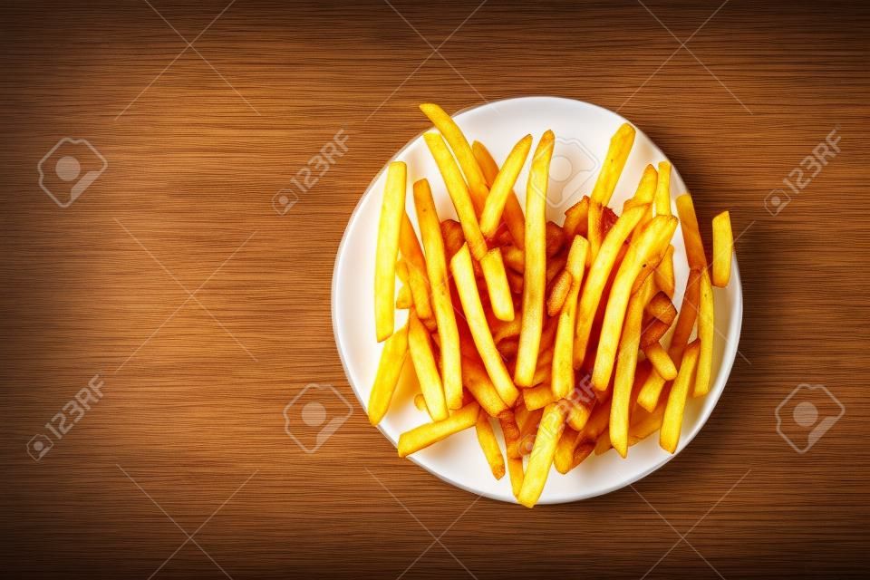 Patatine fritte, fast food popolare, pasto grasso