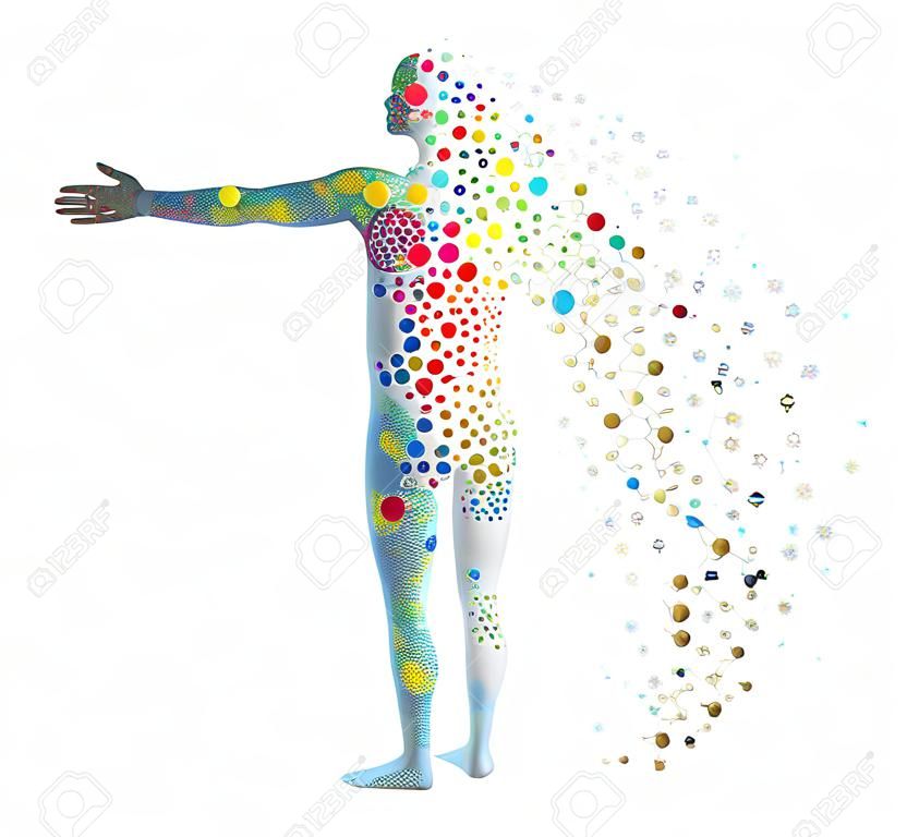 Molecule body concept of the human DNA 