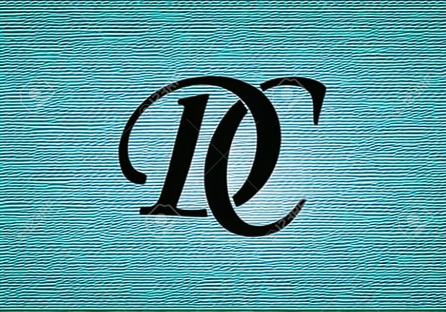 D c początkowej litery logo szablon wektor projektu, graficzny symbol alfabetu dla tożsamości firmy korporacyjnej