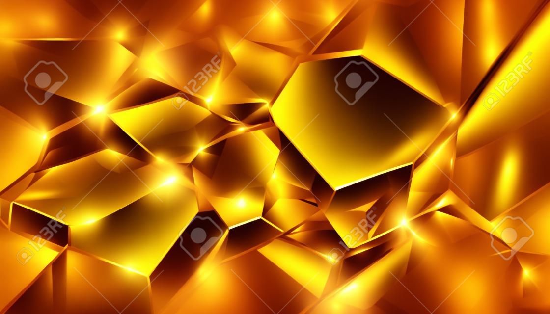 Priorità bassa dorata di lusso astratta. misterioso bellissimo sfondo texture oro lucido. elemento di design moderno. ai generativo