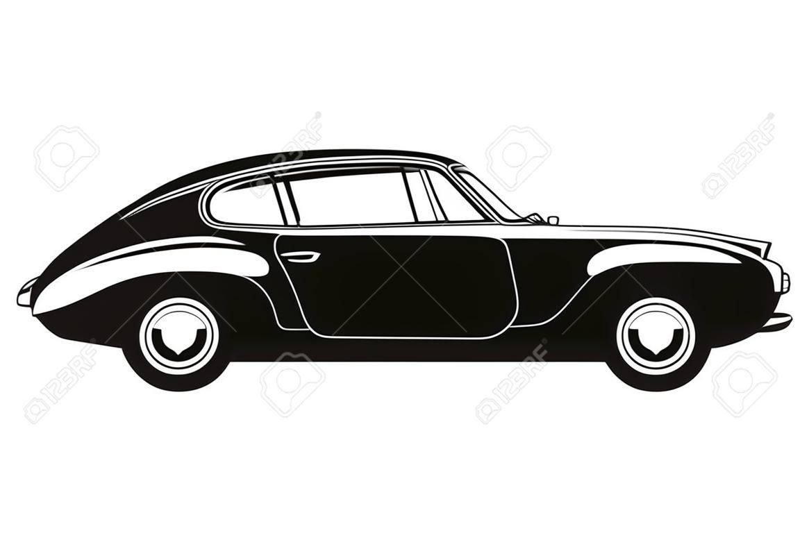 Futuristic Vision in Black Vector Illustration of an Innovative Auto Vector Artistry Unleashed A Sleek Black Car Model with Detailed Craftsmanship