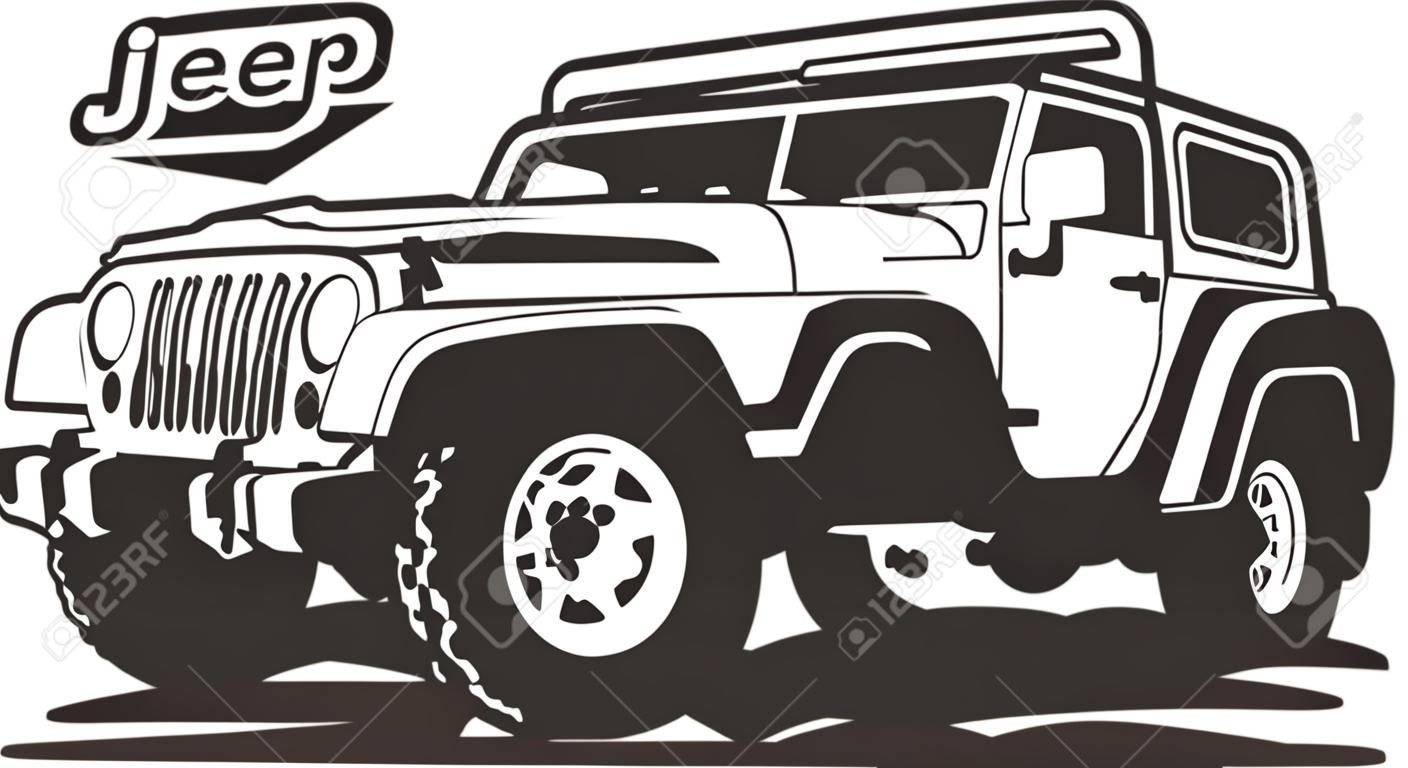 Jeep Wrangler Vector Graphics Toolkit Vector Jeep in the Wild Outdoor Vibes