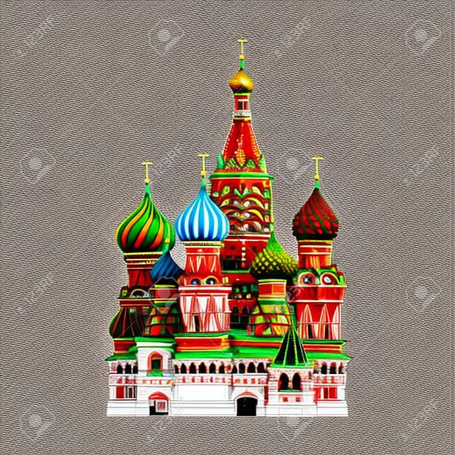 Basilius-Kathedrale, Moskau, Vektor-Symbol