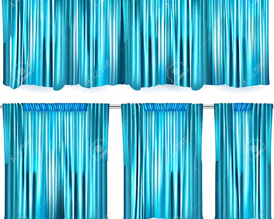 Curtain with a white background behind