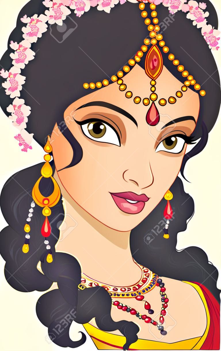 Retrato indio chica