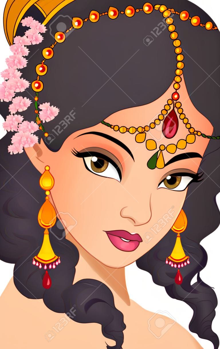 Retrato indio chica