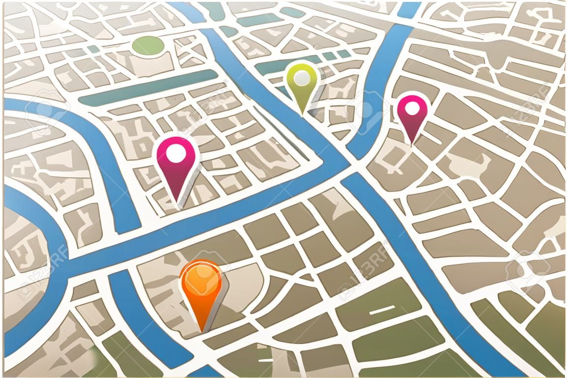 Stadtplan ikonami GPS.