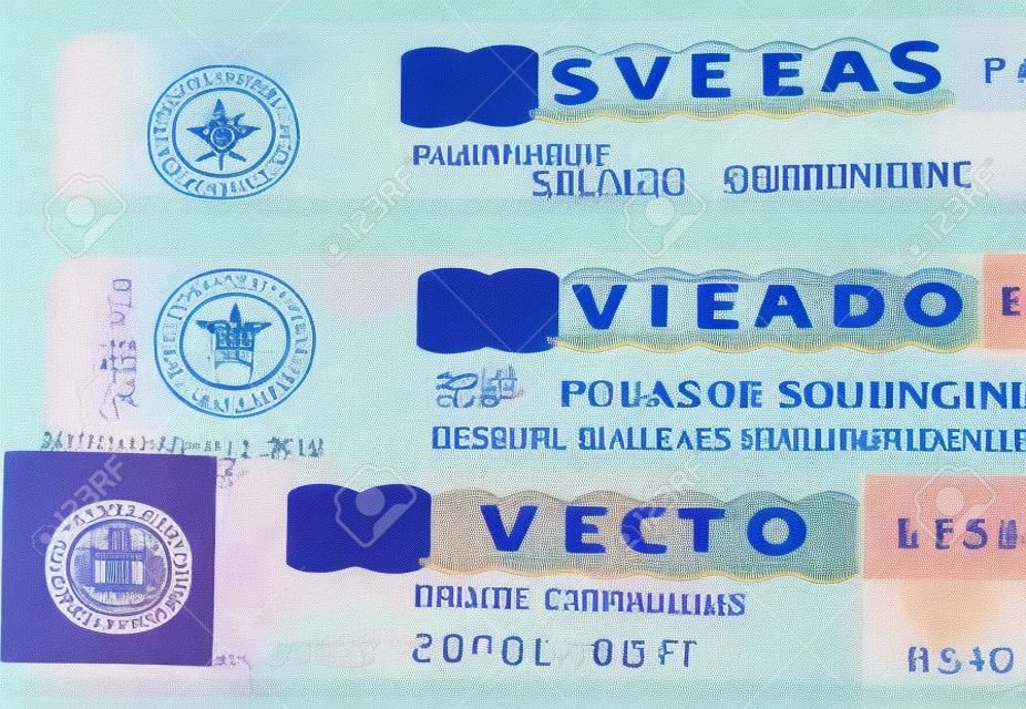 Schengen Visa on passport page
